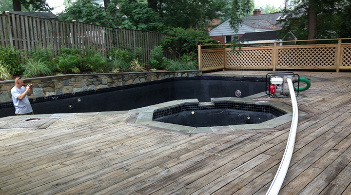Carroll Bros Contracting deck pool removal