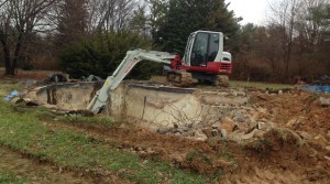 Carroll Bros Contracting pool rubble removal
