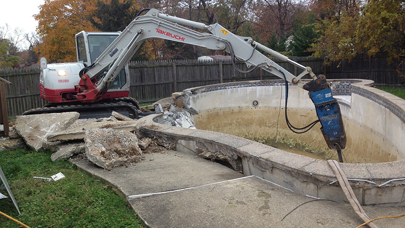 Carroll Bros. Contracting Pool Removal in Bowie