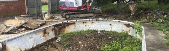 Vinyl Swimming Pool Removal in Clinton, Maryland