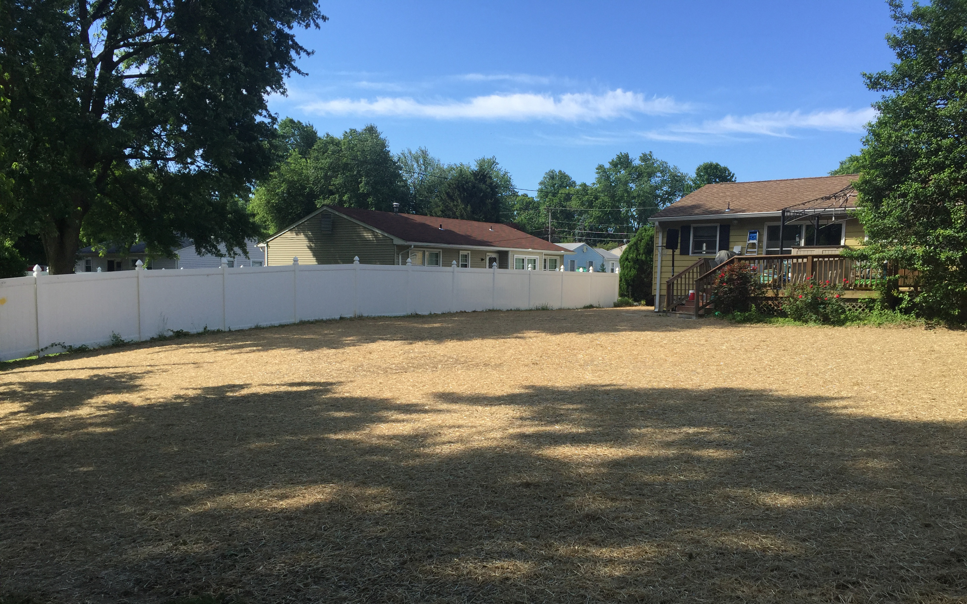 Owings Mills swimming pool removal straw and seed