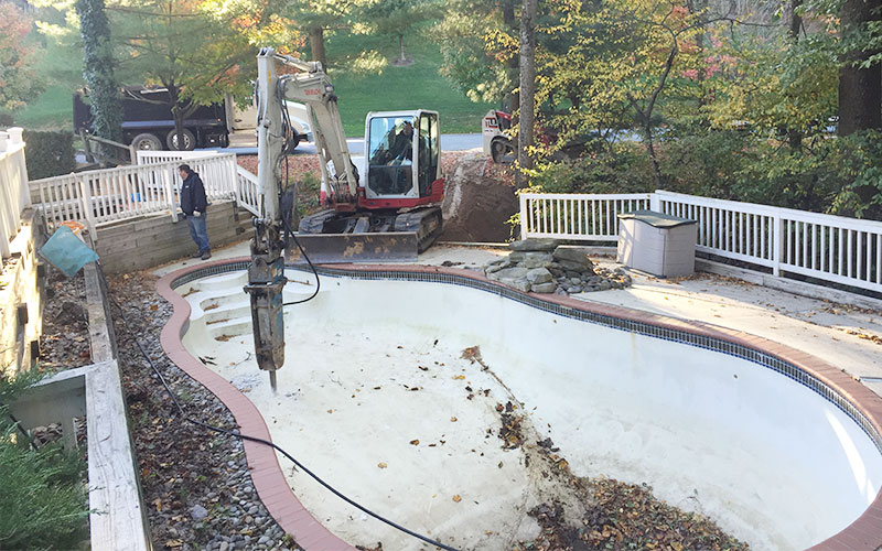 Ellicott City Pool And Hot Tub Removal Demolition