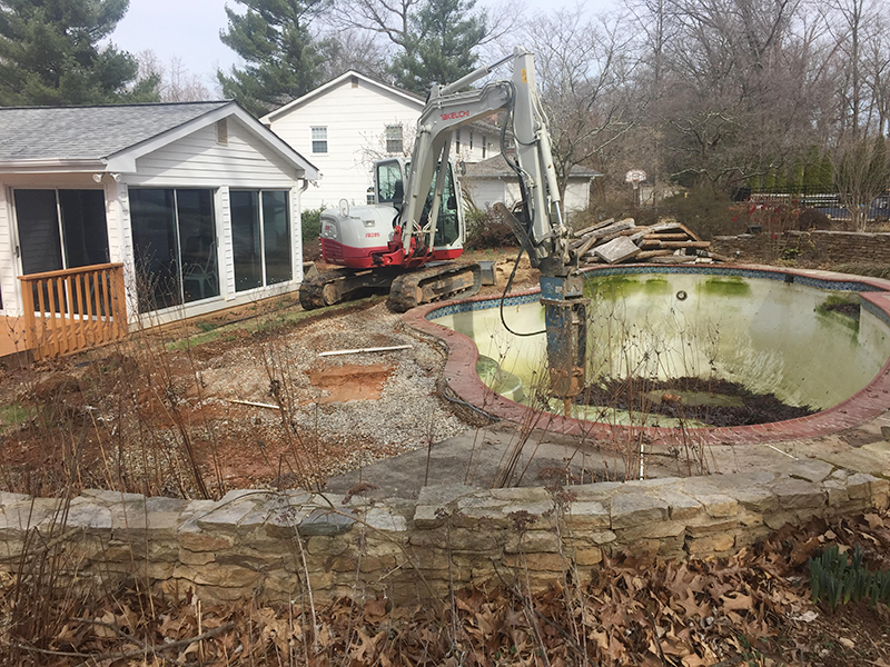 Removing a Pool in Eldersburg, Maryland