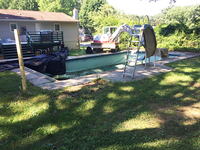Millersville pool removal before
