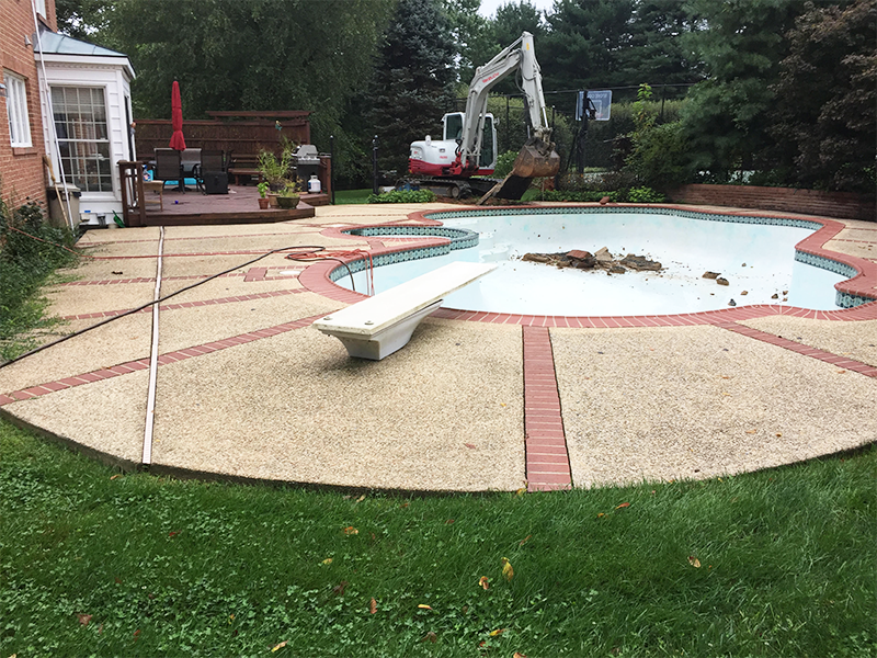 Silver Spring pool removal