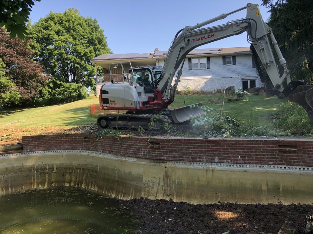 Concrete Pool Removal in Sykesville Maryland